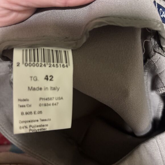 Caroline Freese Dress Pant Italian Size 42  Grey - Picture 5 of 5